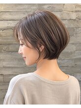 アース コアフュール ボーテ 藤枝店(EARTH coiffure beaute)&nbsp;藤枝 40代 ヘーゼルグレージュ ショートボブ