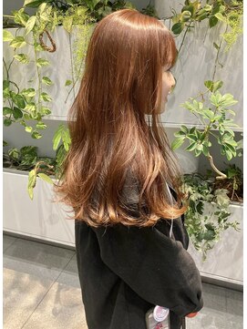 オーセンヘア(AUTHEN.HAIR) （mutsumi.）ブリーチなし*オレンジブラウン
