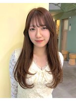 ウタ&nbsp;顔まわりレイヤー【大通/顔まわり/レイヤーカット/髪質改善】
