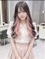 デイズ(days)&nbsp;インナーカラーホワイトピンクカラーロング