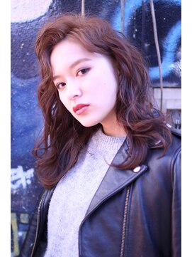 ソイ コンク 下北沢(soi conc) かきあげバング×スモーキープラム【ELICA　下北沢】亀田匡寿B１