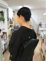 ロカット サロン(Roquat Salon) 喪服夜会巻きロングヘアアレンジ【ヘアアレンジ 立川/立川南】
