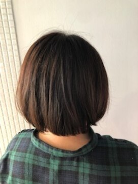 スタジオ アルファプラス 日暮里店(studio α+) フォギーベージュ×前下りボブ♪【スタジオアルファプラス】