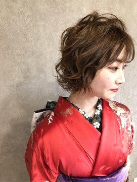 バース プレイス(BIRTH PLACE) ボブでもできる着物ヘアセット☆