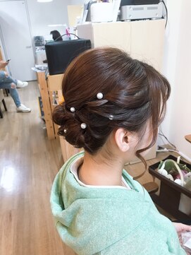 ロカット サロン(Roquat Salon) 振袖和装シニヨンヘアアレンジ【ヘアアレンジ  立川/立川南】