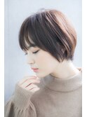 小顔丸みショートボブ☆