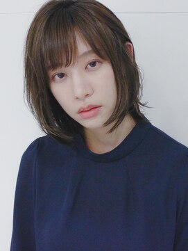 オウルズ(owls) 【owls】大人可愛い透け感カラーひし形外はねくびれミディ