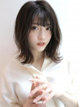 アグ ヘアー セント 鹿児島中央駅2号店(Agu hair st.) 《Agu hair》アレンジ◎結べる長さの暗髪ロブ