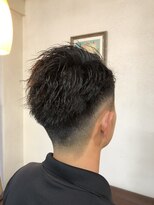 ナナマルヘアー(nanamaru hair) 【メンズ】ツイスト＋サイドパート＋フェード欲張りスタイル