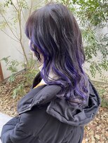 アンプヘアー 桂店(unpeu hair) 【インナーカラー】ラベンダーグレイ