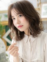 カバーヘアアンドスパ ブリス 浦和(COVER HAIR&SPA bliss)&nbsp;外国人風イヤリングカラー小顔エアリーミディa浦和20代30代40代