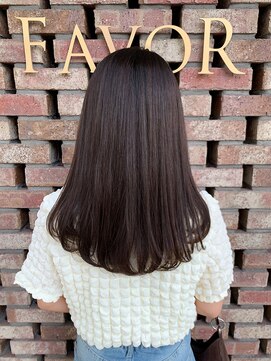フェイバー 警固店(FAVOR) ラベンダーブラウン/パーソナルカラー診断/縮毛矯正/オージュア