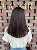 ラベンダーブラウン/パーソナルカラー診断/縮毛矯正/オージュア