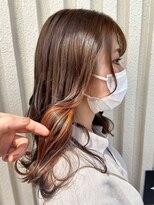 ヘアースタジオ ゼン(hair studio Zen) イヤリングカラー　オレンジ【Kensho】