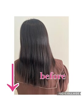 チェルモ 茅ヶ崎(CHELUMO) 縮毛矯正☆before