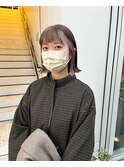 CAF FUKO/ラベンダーグレージュ/インナーカラーボブ/大阪/心斎橋