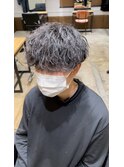 波巻きパーマ(メンズ/波巻きパーマ