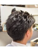 クセ毛風ビジネス清潔感ツーブロパーマ【カミケン方木田店】