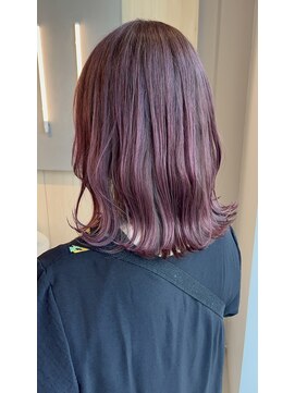 シダ(sida SAIIN) ★10代20代30代ラベンダーピンクゆる巻きミディアム