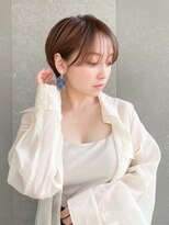 ロンド レグリーズ 立川(Lond leglise)&nbsp;ショート×顔周り×前髪×シルキーベージュ×グレージュカラー