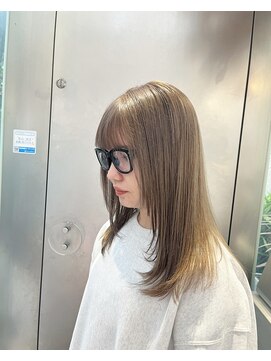 シェリ ヘアデザイン(CHERIE hair design) 福岡 ブリーチ ベージュ グレージュ ダブルカラー ハイライト