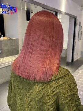 ゲーム 原宿店(GAME) ダブルカラーピンクベージュケアブリーチハイトーン髪質改善