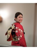 成人式卒業式着付け＊大人上品なまとめ髪アップスタイル