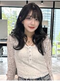 フォワード巻き×ダークグレージュ