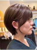 イメチェン外ハネボブ美髪ワイドバングレイヤーショート/大宮