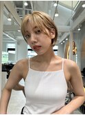 イメチェン外ハネボブ美髪ワイドバングレイヤーショート/大宮