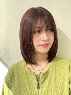 ウル 表参道(HOULe) 【宮田茉悠】髪質改善 ボブ 顔まわりレイヤー 20代 30代[表参道]