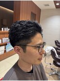 メンズ/ショート/短髪パーマ/ツイストスパイラルパーマ/