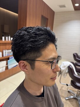 レイフィールド 関店 メンズ/ショート/短髪パーマ/ツイストスパイラルパーマ/