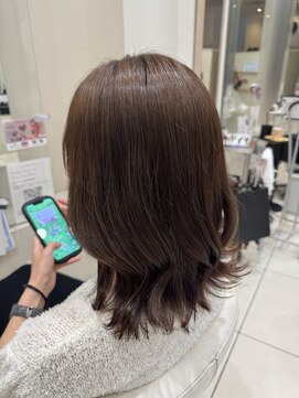 アヴァンス 深井店(AVANCE.) 艶感グレージュ×くびれ巻き