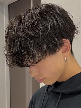 ノード(NODE) 波巻きスパイラルツイストスパイラルパーママッシュメンズヘア