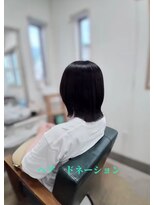 ヘアアトリエ ナイン 岡部店(hair atelier nine) ヘッドスパ/くすみベージュ/刈り上げマッシュ/福島市