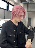 【ピンクカラー/メンズハイトーン】しまゆー