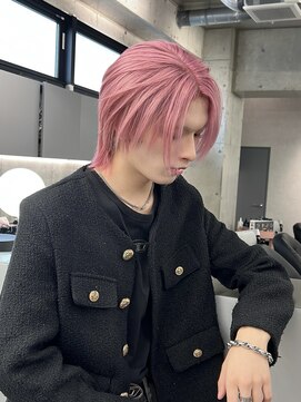 【ピンクカラー/メンズハイトーン】しまゆー