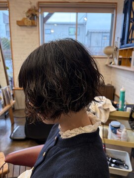 オカズ(Hair room Okazu) ボブパーマ