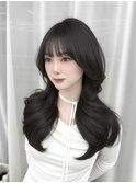 韓国スタイル/ナチュラルくびれヘア_くびれ巻き_レイヤーカット