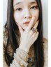 【透明感カラー×潤うストレート】カット+カラー+ダメージレス縮毛矯正