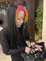 ヴァイス 吉祥寺(VAICE)&nbsp;前髪だけデザイン　レインボー