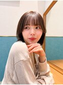 くびれレイヤー/オリーブベージュ/顔周り/シースルー/立川