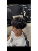 ボルド(MEN'S HAIR SALON BORDO)&nbsp;アップバング+ワンカールパーマ