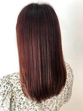e.m.a プレミアムビューティーサロン 栄駅店(e.m.a PREMIUM BEAUTY SALON) レッドブラウンカラー
