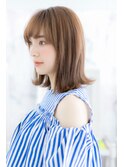 シースルーバング☆外ハネガーリーミディb