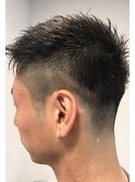 骨格補正外人風フェードショート