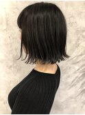 外ハネ切りっぱなしボブ/髪質改善/ケラチントリートメント