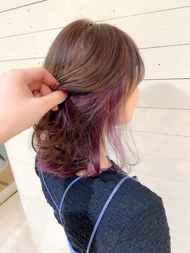 ルノン フィージュ(LUNON fieju) 【LUNON　fieju】インナーカラー×パープルピンク