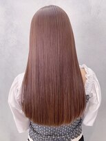 アイティーバイアルバム 藤沢店(IT by ALBUM)&nbsp;ピンクベージュ艶ロング_くすみブルーテラコッタ_ba348501